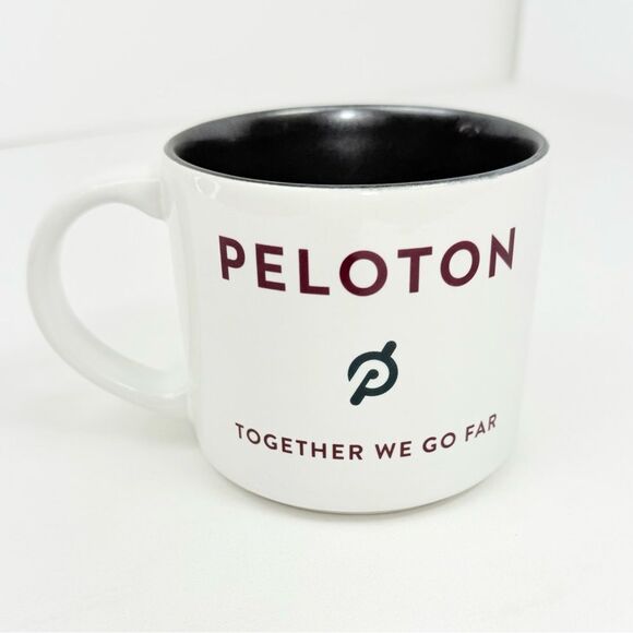 Peloton Together We Go Far White Gray 15oz Ceramic Stoneware Motivational Mug - Picture 5 of 12